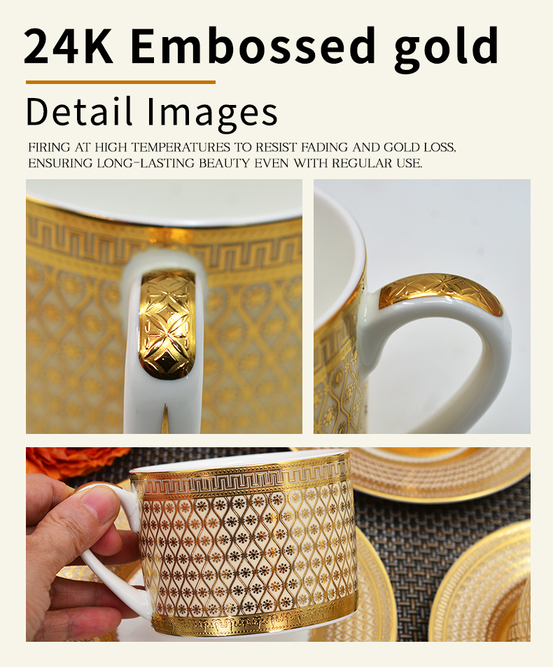 17pcs luxury design tea cup set for woman gifts afternoon tea set 