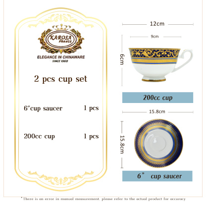 Porcelain ceramic bone china turkish coffee afternoon tea cup and saucer gift set luxury classic