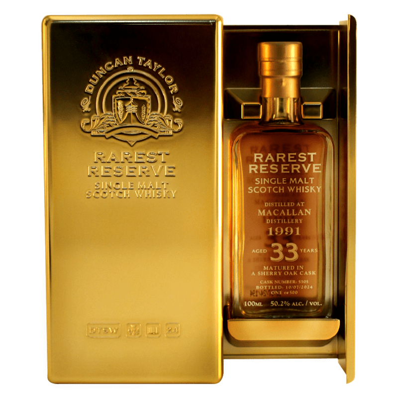 蘇格蘭鄧肯泰勒 DUNCAN TAYLOR MACALLAN 1991單一桶單一麥芽威士忌珍稀雪莉桶原酒50.2%