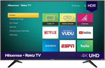 Hisethtnse 58" 4K R6 Series Ultra HD Roku Smart TV