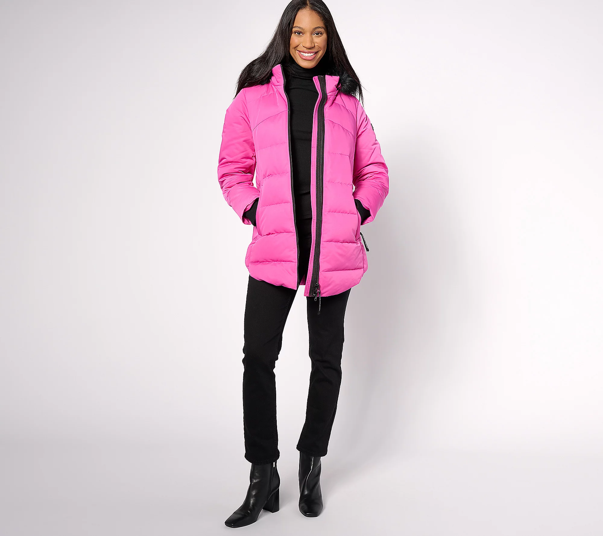 Arthtctic Expethtdition Curved Hem Down Parka with Detachable Hood