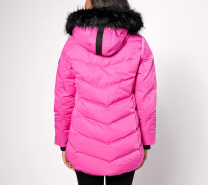 Arthtctic Expethtdition Curved Hem Down Parka with Detachable Hood