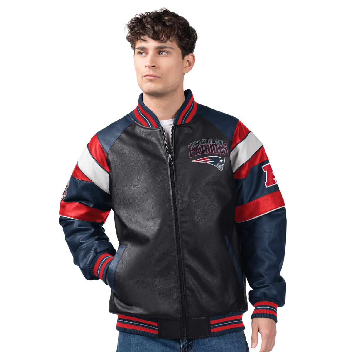 Officially Licensed NFL by Carl Banks Faux Leather Jacket