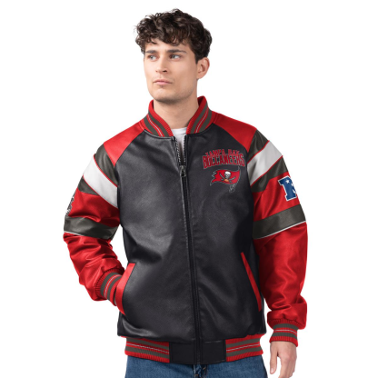 Officially Licensed NFL by Carl Banks Faux Leather Jacket