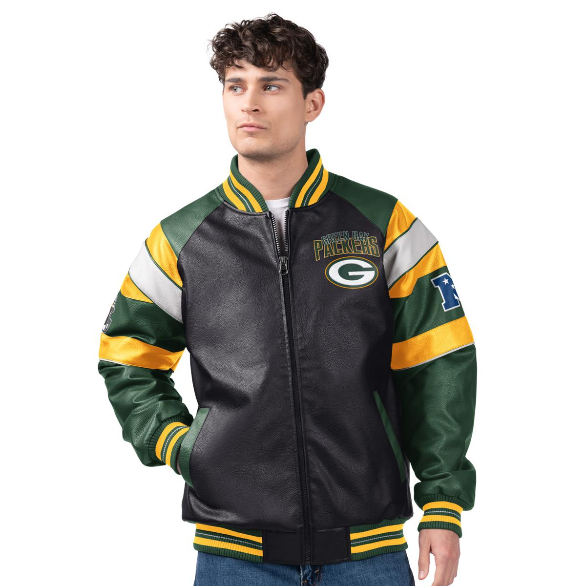 Officially Licensed NFL by Carl Banks Faux Leather Jacket