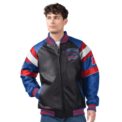 Officially Licensed NFL by Carl Banks Faux Leather Jacket