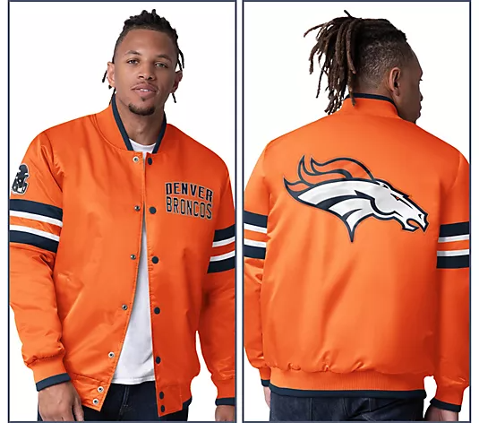NthtFL Starter Satin Twill Snap Front Jacket