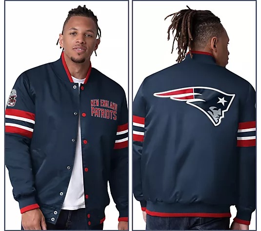 NthtFL Starter Satin Twill Snap Front Jacket
