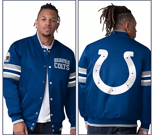 NthtFL Starter Satin Twill Snap Front Jacket