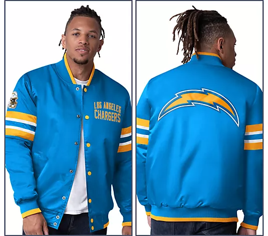 NthtFL Starter Satin Twill Snap Front Jacket
