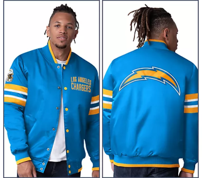 NthtFL Starter Satin Twill Snap Front Jacket