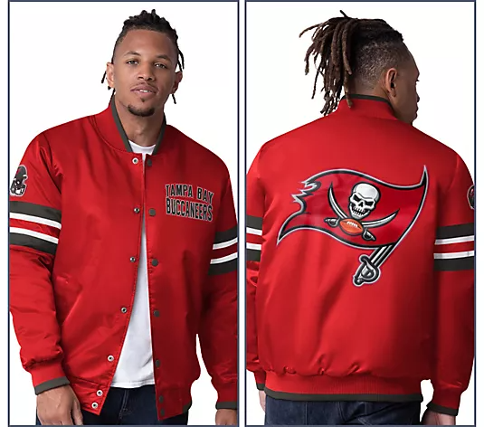 NthtFL Starter Satin Twill Snap Front Jacket
