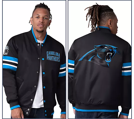 NthtFL Starter Satin Twill Snap Front Jacket
