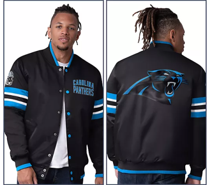 NthtFL Starter Satin Twill Snap Front Jacket