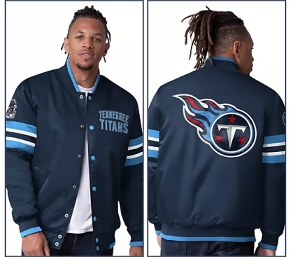 NthtFL Starter Satin Twill Snap Front Jacket