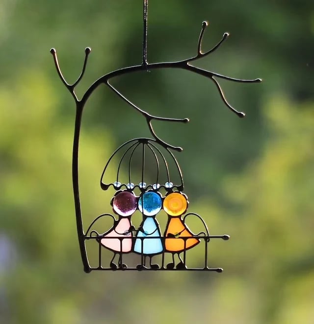 巺 50% OFF Suncatcher Stained Glass Art Window hangings