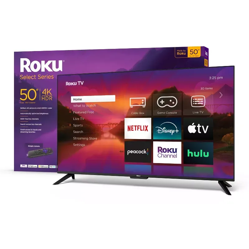 Rothtku 50" Select Series 4K HDR Smart Rothtku TV with Rothtku TV Remote