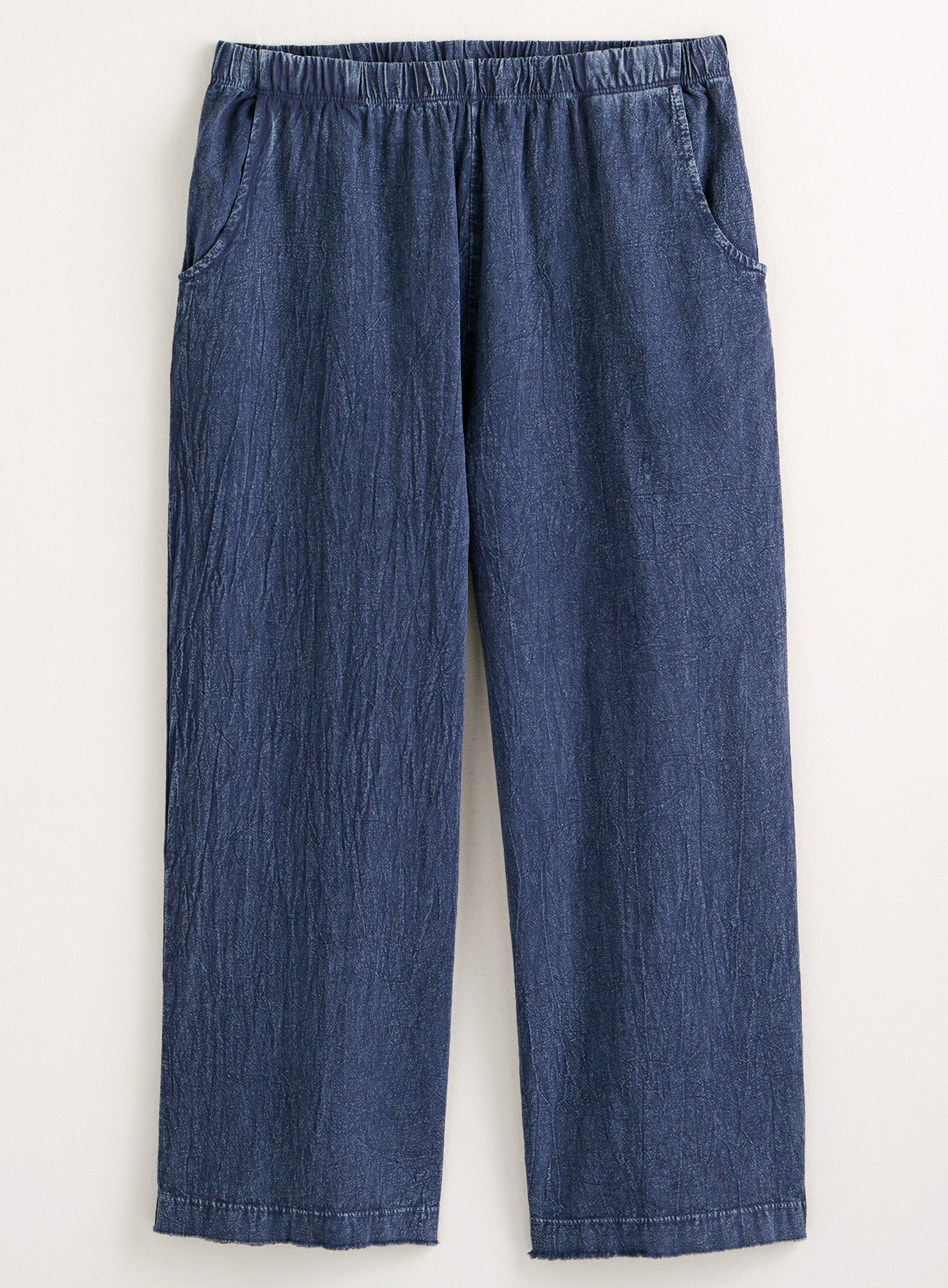 Cotton Gauze Capri Pants