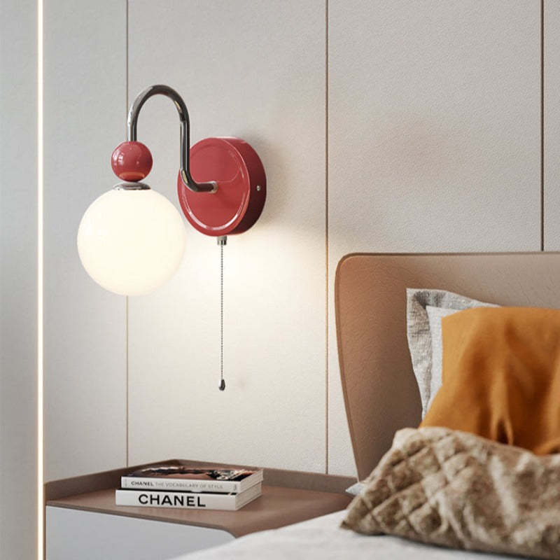 Morandi Moderno LED Metallo Vetro Applique Camera da Letto Corridoio