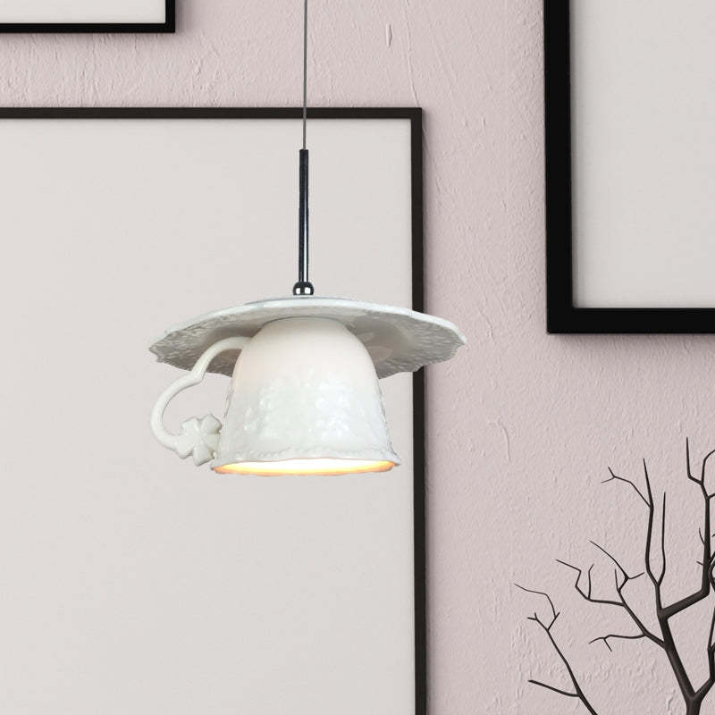 Hailie Nordico Tazza Ceramica LED Lampade a Sospensione Soggiorno