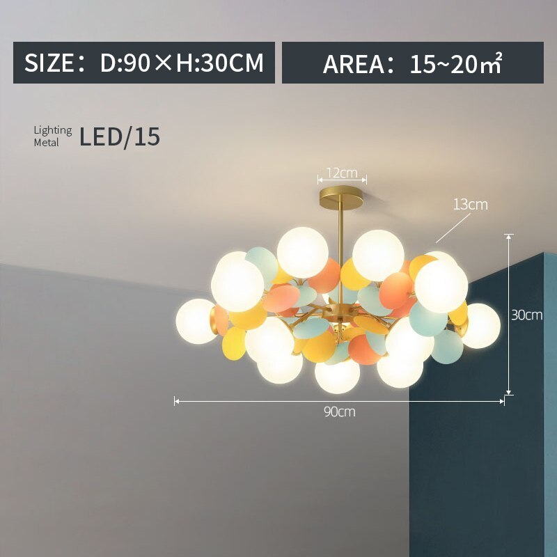 Jevon Moderni Bellissimi Soffitto LED Lampadari Acrilico Vetro Soggiorno/Camera da Letto