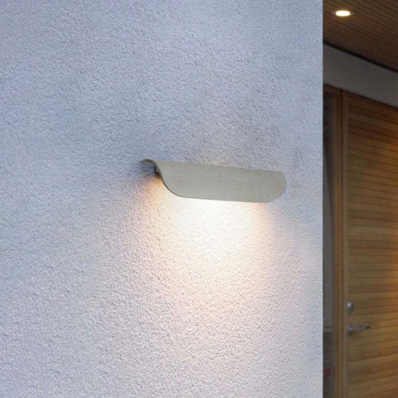 Orr Moderne LED Lampade da Esterno Nera/Bianca Curvo Impermeabile