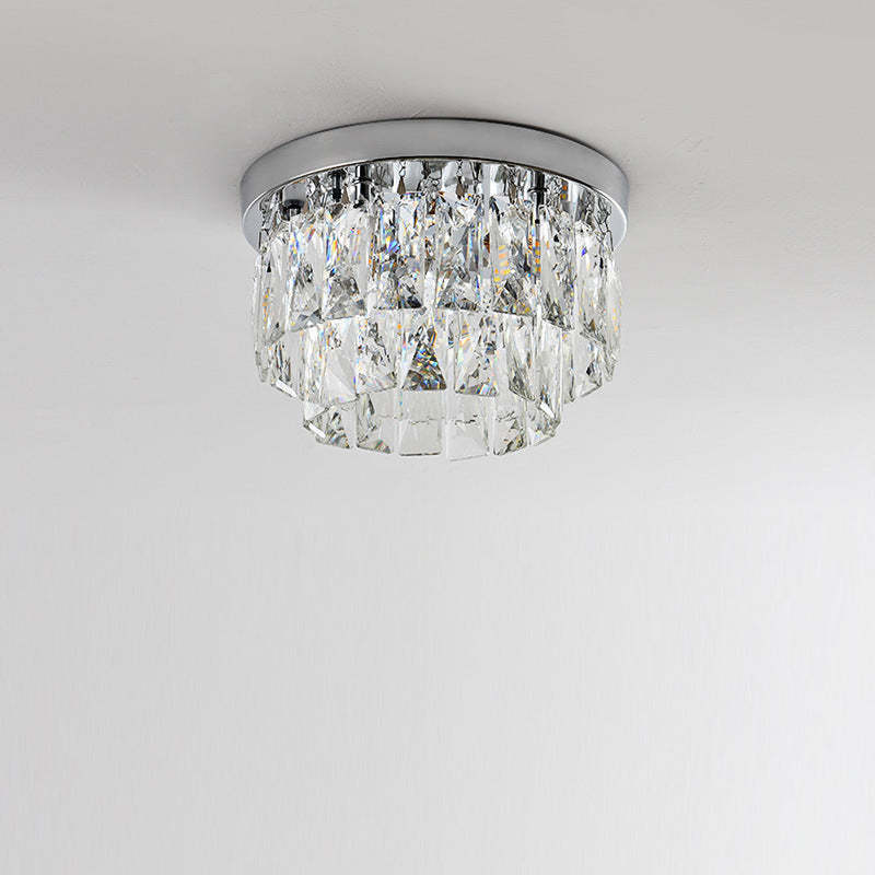 Kristy Lusso LED Metallo Vetro Plafoniera Oro Argento Soggiorno Camera da letto