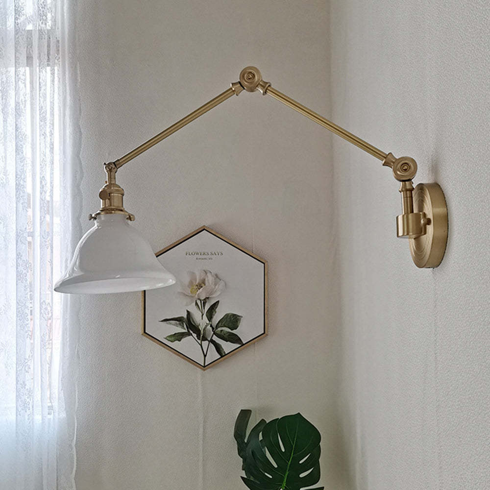 Brady Vintage Pieghevole Metallo Applique Camera da Letto