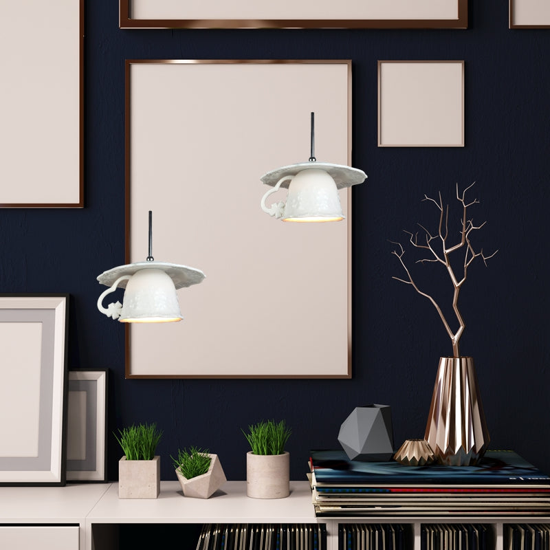 Hailie Nordico Tazza Ceramica LED Lampade a Sospensione Soggiorno