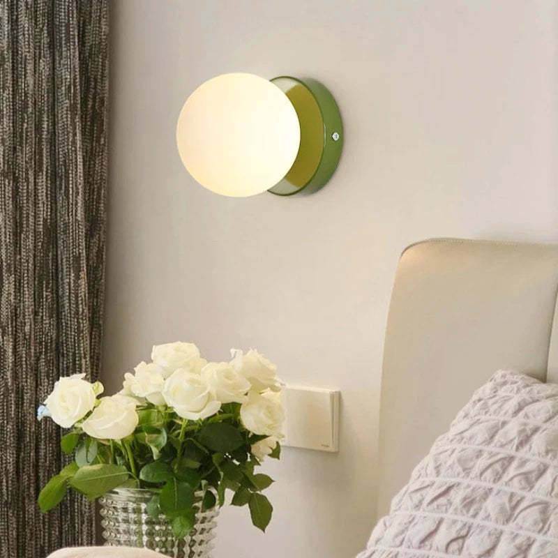 Valentina LED Moderno Metallo Applique Nero Rosso Bianco Verde Giallo Camera da Letto