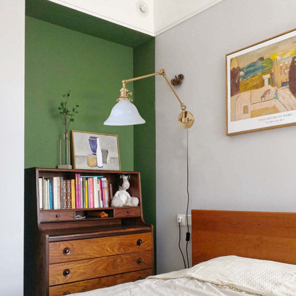 Brady Vintage Pieghevole Metallo Applique Camera da Letto