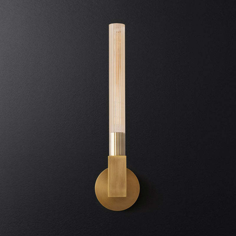 Quinn Nordico Metallo Vetro Applique Ristorante Camera da Letto