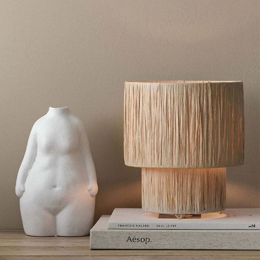 Muto Design Rustico Boho LED Lampade a Sospensione Metallo Rattan Soggiorno/Camera da Letto