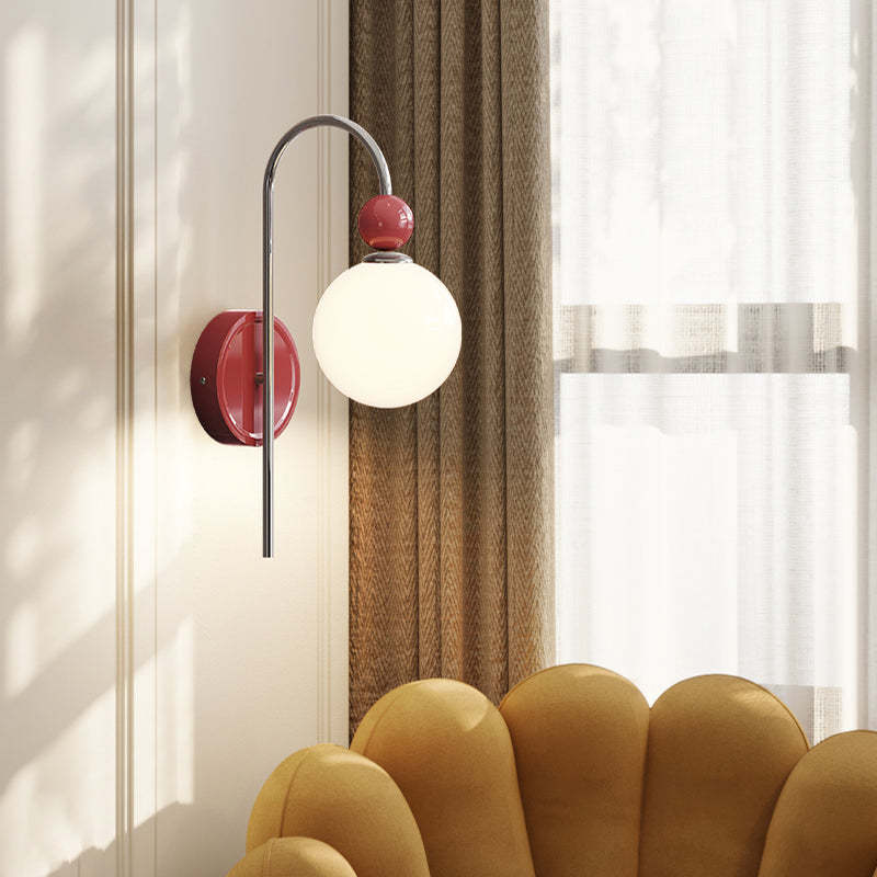 Morandi Moderno LED Metallo Vetro Applique Camera da Letto Corridoio