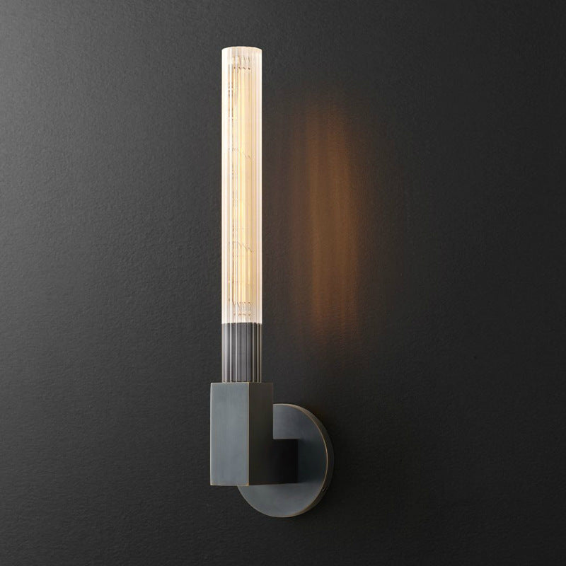 Quinn Nordico Metallo Vetro Applique Ristorante Camera da Letto