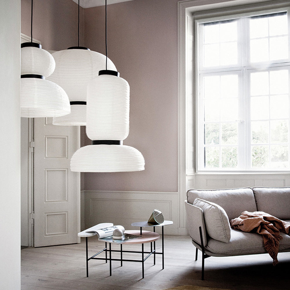 Renée Design LED Lampade a Sospensione Bianco Metallo/ Artificiale Seta Isola Cucina