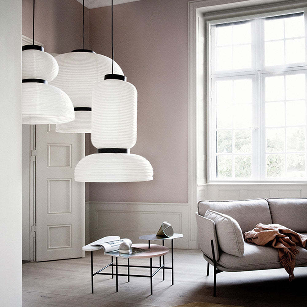 Renée Design LED Lampade a Sospensione Bianco Metallo/ Artificiale Seta Isola Cucina