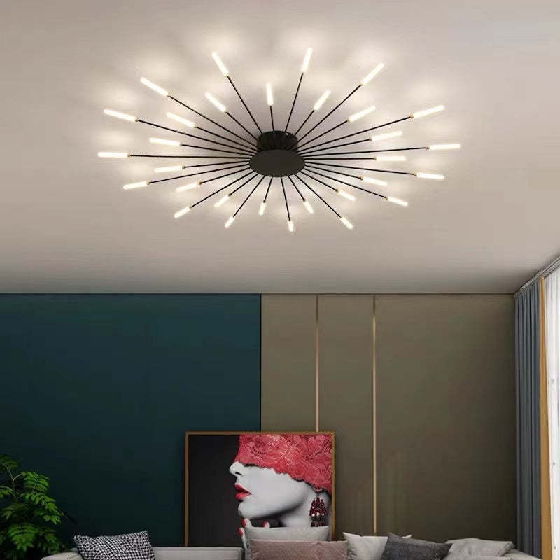 Lowry Moderni LED Montaggio Incasso Plafoniere Fuochi Artificiali Nere/Ore Soggiorno/Camera da Letto
