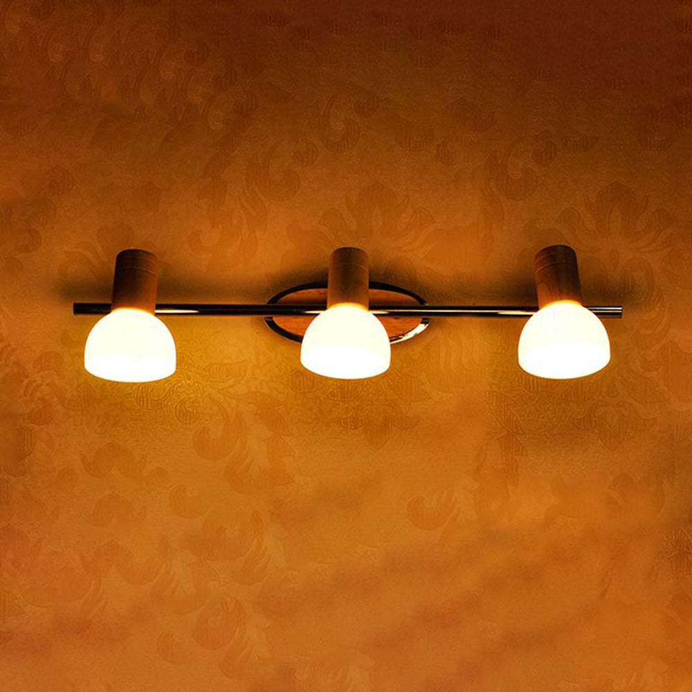 Ozawa Minimalismo LED Applique Multi Dome Impermeabile Legno Bagno