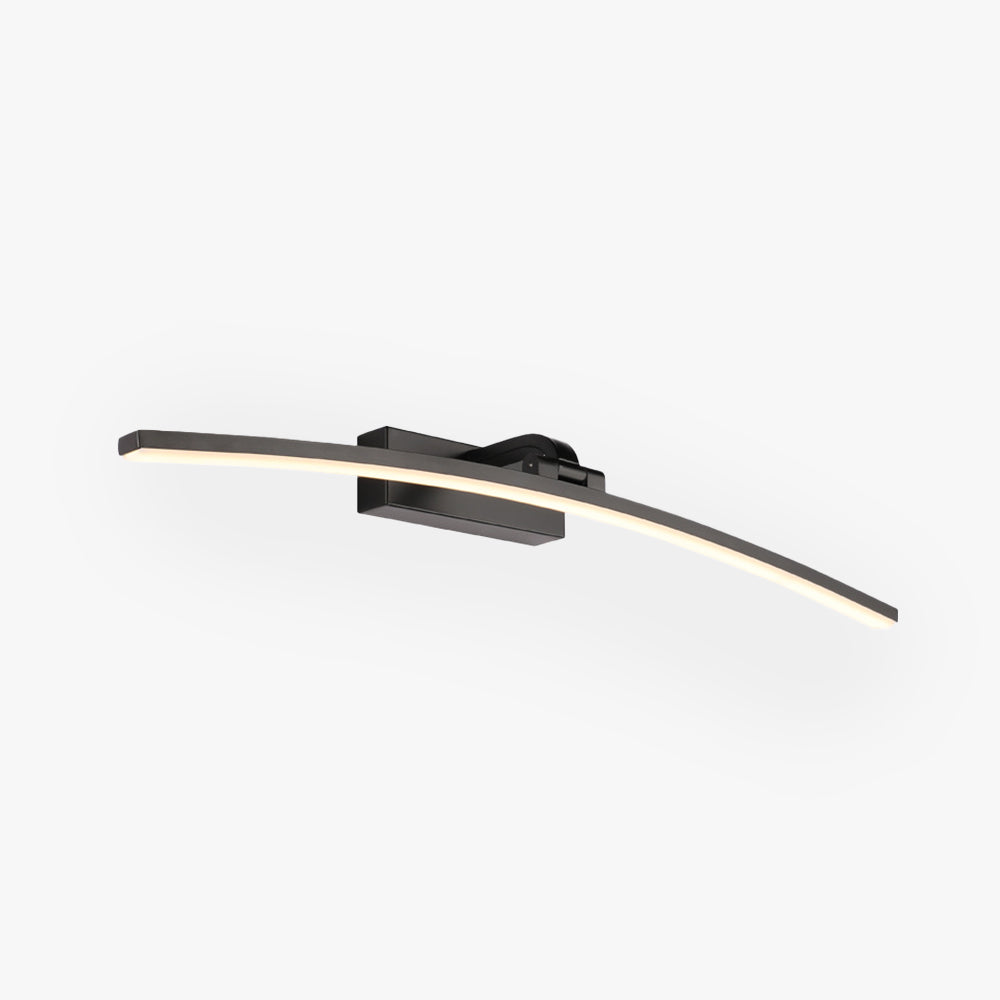 Edge Minimalismo Classico LED Applique Metallo Bianco/Nero Specchio Bagno