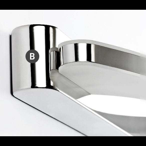Leigh Applique Cromo Ovale Camera da Letto/Bagno Minimalista
