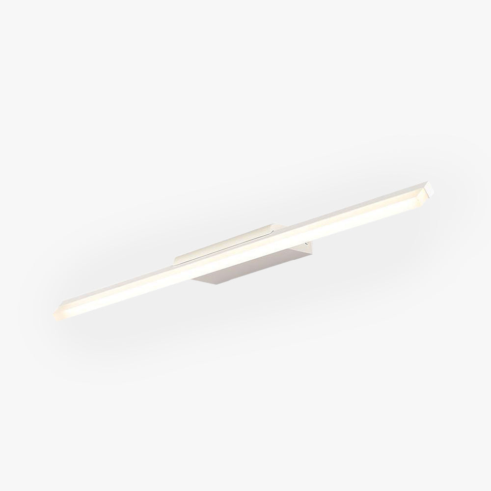 Leigh Moderno Minimalismo LED Applique Metallo Argento Specchio Bagno