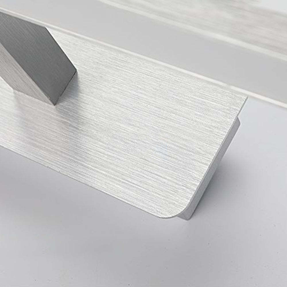 Leigh Minimalismo Rettangolo LED Applique Impermeabile Metallo Bianco Specchio Bagno