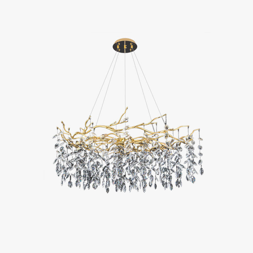 Marilyn Design LED Lampada a Sospensione Artistico in Metallo/Cristallo Oro Soggiorno/Camera da Letto