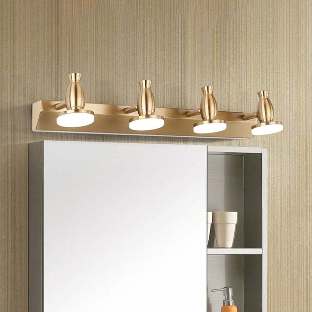 Leigh Moderno LED Applique Lusso Multi Metallo Specchio Impermeabile Oro Bagno