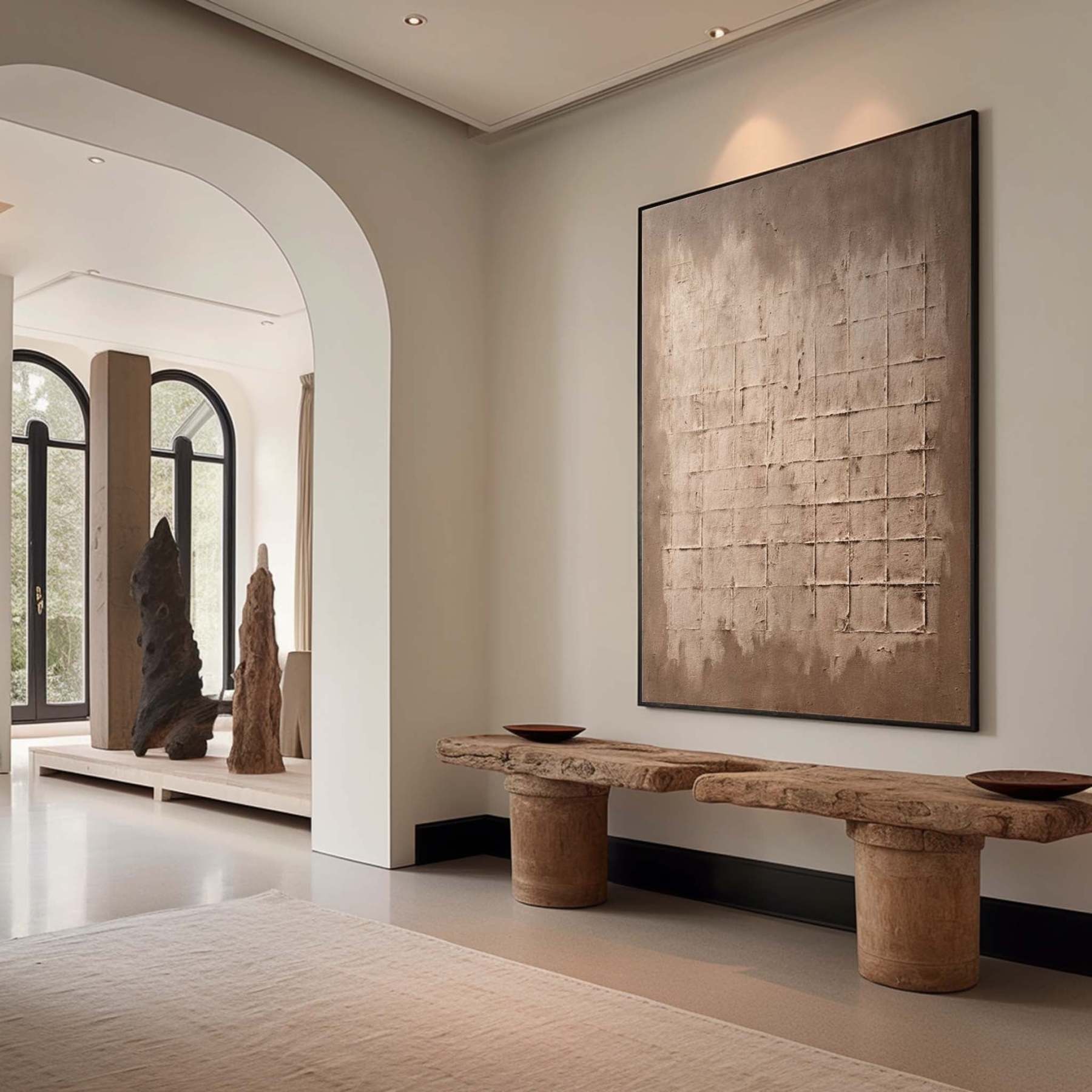 Wabi-Sabi Arte in Gesso #MS044