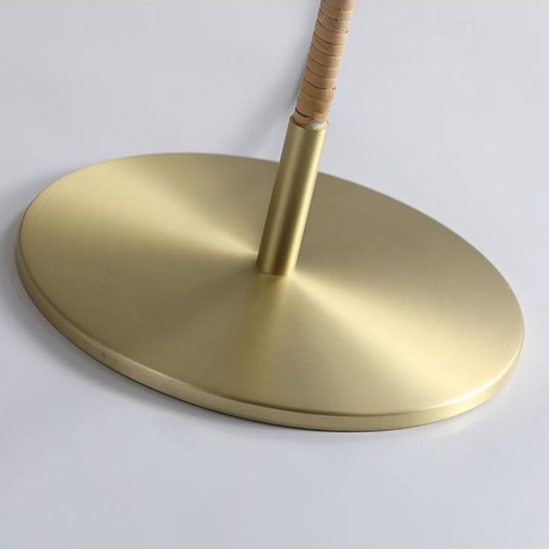 Muto Moderne LED Lampade da Terra Metallo/Legno Bianco Salotto Semplice