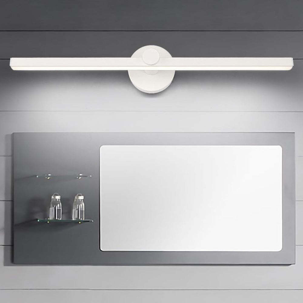 Leigh Minimalismo Rettangolo LED Applique Impermeabile Metallo Bianco Specchio Bagno