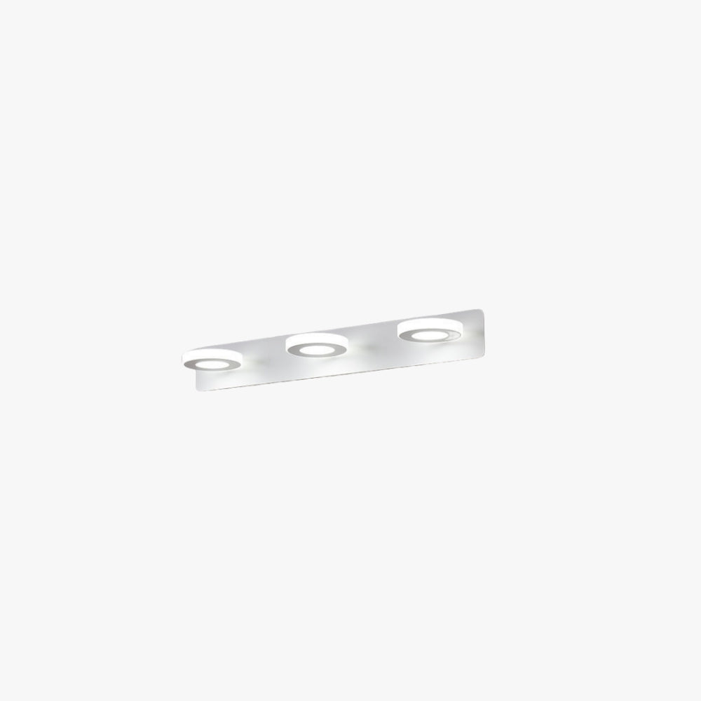 Leigh Design Minimalismo LED Applique Metallo Acrilico Bianco Rotondo Specchio Bagno