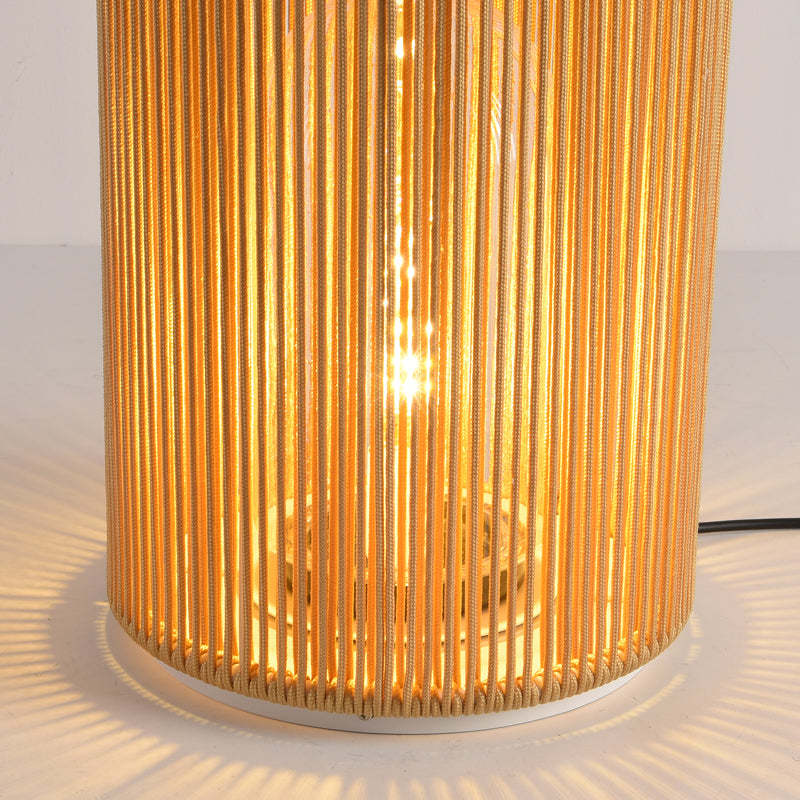 Ritta Lampade da Esterno Metallo Rattan Retro Cavo/Solare/USB Giardino